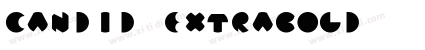 Candid ExtraBold字体转换